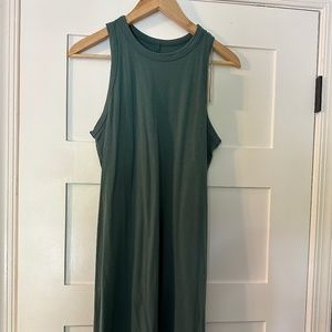 a new day Cotton blend tank dress. Teal. size small. NWT